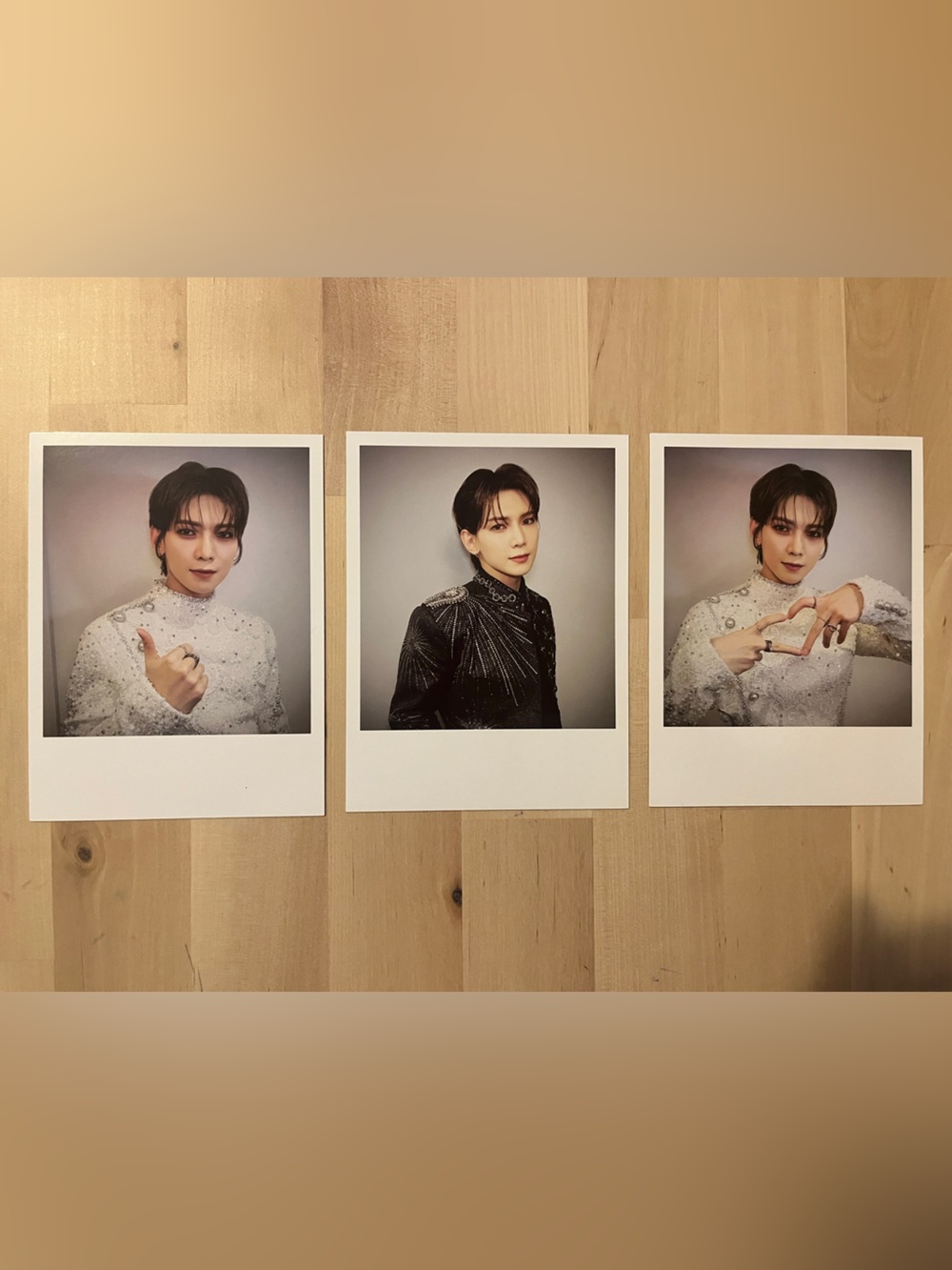 Set of 3 OFFICIAL Yeosang of Ateez large photocards - Golden Hour part 1